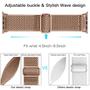 Imagem de Lerobo Pulseira Elástica de Nylon Compatível com Apple Watch (Milktea)
