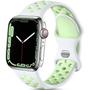 Imagem de Lerobo Pulseira Silicone Apple Watch  38-49mm (Branco/Verde)