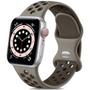 Imagem de Lerobo Pulseira Silicone p/ Apple Watch 38mm-49mm (Cinza Oliva/Café)