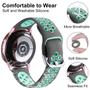 Imagem de Lerobo Pulseira Silicone para Galaxy Watch 6/5/4 20mm P (Cinza e Verde)