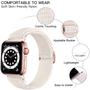 Imagem de Lerobo Pulseira Solo Loop Elástica de Nylon p/ Apple Watch 38-49mm (Starlight)