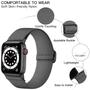 Imagem de Lerobo Pulseira Trançada Compatível com Apple Watch Series 9/8/7 (Cinza)