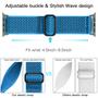 Imagem de Lerobo Pulseira Trançada Nylon p/ Apple Watch 38mm-49mm (Azul Klein)