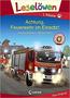 Imagem de Leselöwen 1. Klasse - Achtung, Feuerwehr im Einsatz!: Erstlesebuch für Kinder ab 6 Jahre Capa dura - EDITORA LOEWE