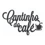 Imagem de Letra Decorativa Cantinho Do Café Preto