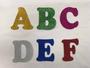 Imagem de Letras de EVA do alfabeto colorido de gliter cores sortidas