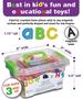 Imagem de Letras e números de espuma magnética ABC de qualidade premium, 123 ímãs de alfabeto de espuma  Brinquedo educativo para aprendizagem pré-escolar, ortografia, contagem em vasilha