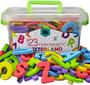 Imagem de Letras e números de espuma magnética ABC de qualidade premium, 123 ímãs de alfabeto de espuma  Brinquedo educativo para aprendizagem pré-escolar, ortografia, contagem em vasilha