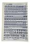 Imagem de Letraset Decalque 25 X 38Cm Letras Adesivas 19.3Mm Altura