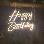 Imagem de Letreiro Led Neon Luminoso Happy Birthday Feliz Aniversário