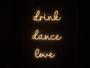 Imagem de Letreiro Neon Led Drink Dance Love 150x25cm