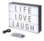 Imagem de Letreiro Quadro Led Light Light Box A4 Com Letras E Números Preto E Branco