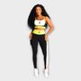 Imagem de Lets Gym Conjunto Moon Com Legging Alta Compressão Bolso Lateral E Top Slim Com Bojo Removível