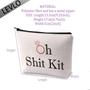 Imagem de LEVLO Funny Bachelorette Kit Bags Bridal Shower Gift Oh Shit Kit Makeup Bag Wedding Party Cosmetic Bag Bridesmaid Makeup Pouch (Oh Shit Kit)