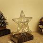 Imagem de Lewondr Christmas Star Tree Topper, Battery Powered Tree Star com Luzes e Lantejoulas, Topper árvore de Natal iluminado para decoração de Natal natal árvore de natal, champanhe ouro