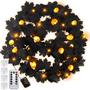 Imagem de Lighted Halloween Fall Leaf Garland VIHOSE 11,5 pés, 2 unidades