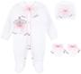 Imagem de Lilax Baby Girl Jewels Crown Layette 3 Piece Gift Set 0-3 Meses Rosa