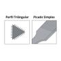 Imagem de Lima Triangular Delgada Com Cabo 6" Nicholson
