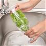 Imagem de Limpa Copos e Taças Escova De Pia Verde Fixação Ventosa Silicone Indispensavel Cozinha