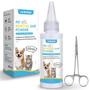 Imagem de Limpador de orelhas para cães Ninibabie Dog Ear Powder 42g com ferramentas de higiene