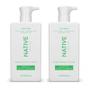 Imagem de Limpador facial Native Sensitive Face Wash 360 ml (pacote com 2)