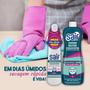 Imagem de Limpador Multiuso Secagem Rápida Com Álcool Saif 500Ml, Higienizador Multiuso Perfumado Com Álcool, Branco, Ação Bacteri
