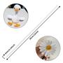 Imagem de Limpadores de cachimbo Cuttte - 300 Peças de Caule de Chenille Branco (6mm x 30cm)