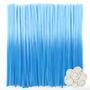 Imagem de Limpadores de cachimbo TOAOB - 100 unidades de 30cm, Hastes Chenille Azul Degradê