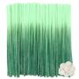 Imagem de Limpadores de cachimbo TOAOB Gradient Green Chenille Stems 30 cm 100 unidades