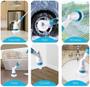 Imagem de Limpeza elétrica turbo esfrega escova ajustável à prova dwireless água de carregamento sem fio limpo banheiro cozinha li