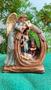 Imagem de Lindo Presépio Sagrada Família 20 x 14 cm em Gesso.