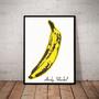 Imagem de Lindo Quadro Decorativo Pop Art Andy Warhol Banana Grande 42