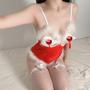 Imagem de Lingerie de Natal SINROYEE Santa Costume, roupa de dormir feminina