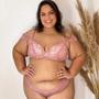 Imagem de Lingerie de Renda Rosa Plus Size