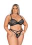 Imagem de Lingerie Feminina Plus Size Sutiã Aro Bojo Sustentação Renda