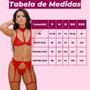 Imagem de Lingerie Sexy Sensual Conjunto Gargantilha Charmosa Luxo Calcinha Sutiã Feminina Renda  Barato Kit Fio