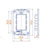 Imagem de Linha B3 Conj 42 Placa p/ 1 Módulo Horizontal - Margirius
