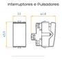 Imagem de Linha B3 Interruptor Bipolar Simples 10a 250v