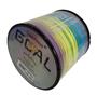 Imagem de Linha Colorida Multifilamento 4 Fios Pesca 500m Resistente 0,12mm