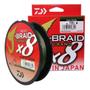 Imagem de Linha de Pesca Multifilamento Daiwa J-Braid X8 Verde Musgo - 20lbs - 0.23mm - 135m