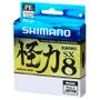 Imagem de Linha de Pesca Shimano Kairiki PE Multifilamento 8 Fios Trançados Verde 0,23mm 30lb 150m
