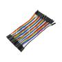 Imagem de Linha dupont 10cm 20cm 30cm macho fêmea jumper fio dupont cabo para arduino kit diy