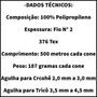 Imagem de Linha Liza Grossa Circulo de 500 Metros de 100% Polipropileno para Trança de Cabelo e Crochê