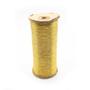 Imagem de Linha Metalizada Dourada Fio 0,2mm Rolo 100m Artesanato Costura Bordar