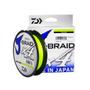 Imagem de Linha Multifilamento 20LB 135M 0,21mm J-Braid  Yellow Daiwa