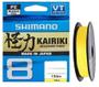 Imagem de Linha multifilamento shimano kairiki 8 pe 8lb x 150m amarelo