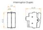 Imagem de Linha Sleek Interruptor Duplo Simples 10a 250v
