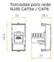 Imagem de Linha Sleek Módulo Informática Rj45 Cat5e Branco