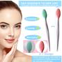 Imagem de Lip Brush Tool Silicone Máscara Facial Aplicador Esfoliante Labial Scrubber Brush Face Brush Exfoliação Scrubber Tool Mini Face Exfoliante Scrub Brush Set Silicone Manual Face Brush