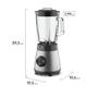 Imagem de Liquidificador Electrolux 700w 1,5L Experience com Copo de Vidro e Tecnologia TruFlow Cor Inox Preto (EBS30)